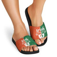 Irish Rugby Slide Sandals Shamrock with Celtics Vibes The Half Style - Wonder Print Shop