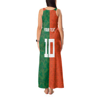 Custom Irish Rugby Tank Maxi Dress Shamrock with Celtics Vibes The Half Style - Wonder Print Shop