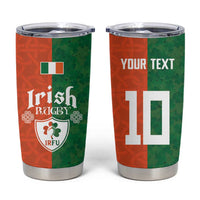 Custom Irish Rugby Tumbler Cup Shamrock with Celtics Vibes The Half Style - Wonder Print Shop