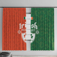 Irish Rugby Window Curtain Shamrock with Celtics Vibes The Half Style - Wonder Print Shop