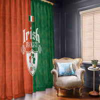 Irish Rugby Window Curtain Shamrock with Celtics Vibes The Half Style - Wonder Print Shop