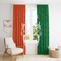 Irish Rugby Window Curtain Shamrock with Celtics Vibes The Half Style - Wonder Print Shop