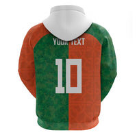 Custom Irish Rugby Zip Hoodie Shamrock with Celtics Vibes The Half Style - Wonder Print Shop