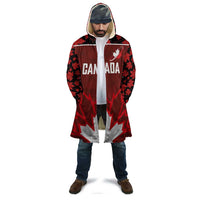 Custom Canadian Rugby Cloak Maple Leaves Sporty Art Style Red Color - Wonder Print Shop