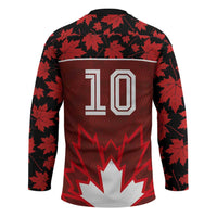 Custom Canadian Rugby Hockey Jersey Maple Leaves Sporty Art Style Red Color - Wonder Print Shop
