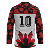 Custom Canadian Rugby Hockey Jersey Maple Leaves Sporty Art Style White Color - Wonder Print Shop
