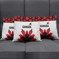Canadian Rugby Pillow Cover Maple Leaves Sporty Art Style White Color - Wonder Print Shop