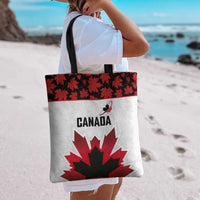 Canadian Rugby Tote Bag Maple Leaves Sporty Art Style White Color - Wonder Print Shop
