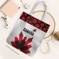 Canadian Rugby Tote Bag Maple Leaves Sporty Art Style White Color - Wonder Print Shop