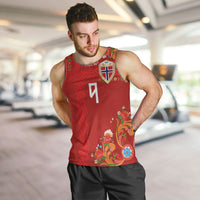 Custom Norway Football Men Tank Top Norge Viking and Rosemaling Ornament