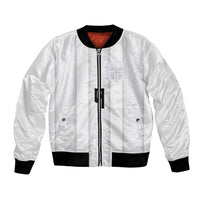 Custom Norway Football Bomber Jacket Norge Viking Ornament Whiteout