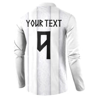 Custom Norway Football Button Sweatshirt Norge Viking Ornament Whiteout