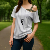 Custom Norway Football Cross Shoulder Shirt Norge Viking Ornament Whiteout
