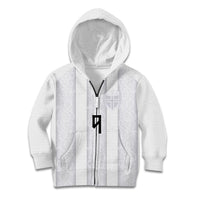 Custom Norway Football Kid Hoodie Norge Viking Ornament Whiteout