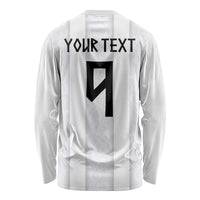 Custom Norway Football Long Sleeve Shirt Norge Viking Ornament Whiteout
