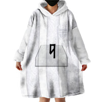 Custom Norway Football Wearable Blanket Hoodie Norge Viking Ornament Whiteout