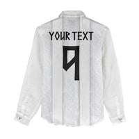 Custom Norway Football Women Casual Shirt Norge Viking Ornament Whiteout