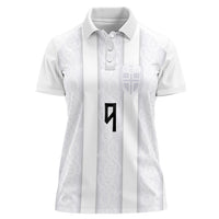 Custom Norway Football Women Polo Shirt Norge Viking Ornament Whiteout