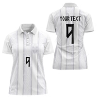 Custom Norway Football Women Polo Shirt Norge Viking Ornament Whiteout