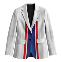 Custom Norway Football Blazer Norge Viking Ornament Vertical Stripe Sporty Style