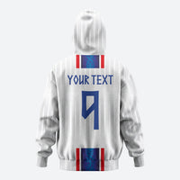 Custom Norway Football Hoodie Norge Viking Ornament Vertical Stripe Sporty Style