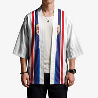 Custom Norway Football Kimono Norge Viking Ornament Vertical Stripe Sporty Style