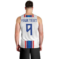 Custom Norway Football Men Tank Top Norge Viking Ornament Vertical Stripe Sporty Style