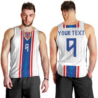 Custom Norway Football Men Tank Top Norge Viking Ornament Vertical Stripe Sporty Style