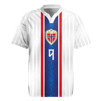 Custom Norway Football Rugby Jersey Norge Viking Ornament Vertical Stripe Sporty Style