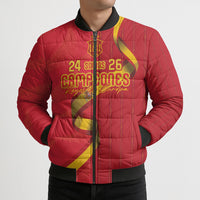 Custom Spain Football Bomber Puffer Jacket World Champions and Kings of Europe