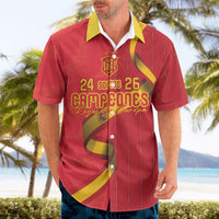 Custom Spain Football Hawaiian Shirt World Champions and Kings of Europe