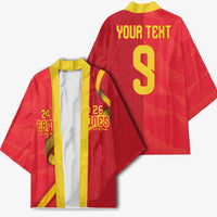 Custom Spain Football Kimono World Champions and Kings of Europe