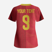 Custom Spain Football Scrub Top World Champions and Kings of Europe