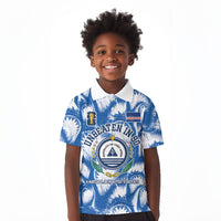 Cape Verde Football Kid Polo Shirt Blue Sharks - Unbeaten in 90 Minutes
