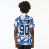 Cape Verde Football Kid Polo Shirt Blue Sharks - Unbeaten in 90 Minutes