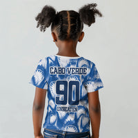 Cape Verde Football Kid T shirt Blue Sharks - Unbeaten in 90 Minutes