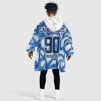 Cape Verde Football Kid Wearable Blanket Hoodie Blue Sharks - Unbeaten in 90 Minutes