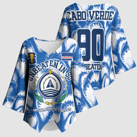 Cape Verde Football Kimono Sleeve Blouse Blue Sharks - Unbeaten in 90 Minutes