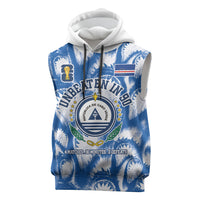 Cape Verde Football Sleeveless Hoodie Blue Sharks - Unbeaten in 90 Minutes