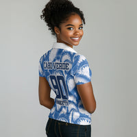 Cape Verde Football Women Polo Shirt Blue Sharks - Unbeaten in 90 Minutes