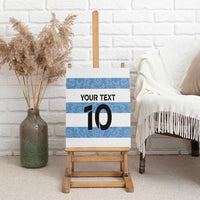 Custom Argentina Rugby 2024 Canvas Wall Art Vamos Los Pumas with Jaguar and Floral Pattern - Wonder Print Shop