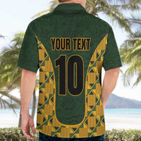 Custom South Africa Rugby 2024 Hawaiian Shirt Go Champion Springboks and Kente Pattern - Wonder Print Shop