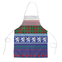 Scottish Christmas Apron Xmas Royal Lions and Tartan - Wonder Print Shop