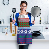 Scottish Christmas Apron Xmas Royal Lions and Tartan - Wonder Print Shop
