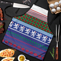 Scottish Christmas Apron Xmas Royal Lions and Tartan - Wonder Print Shop