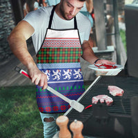 Scottish Christmas Apron Xmas Royal Lions and Tartan - Wonder Print Shop