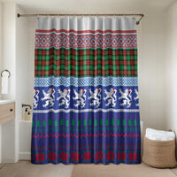 Scottish Christmas Bathroom Set Xmas Royal Lions and Tartan - Wonder Print Shop