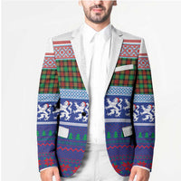 Scottish Christmas Blazer Xmas Royal Lions and Tartan - Wonder Print Shop
