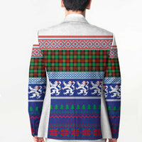 Scottish Christmas Blazer Xmas Royal Lions and Tartan - Wonder Print Shop