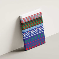 Scottish Christmas Canvas Wall Art Xmas Royal Lions and Tartan - Wonder Print Shop